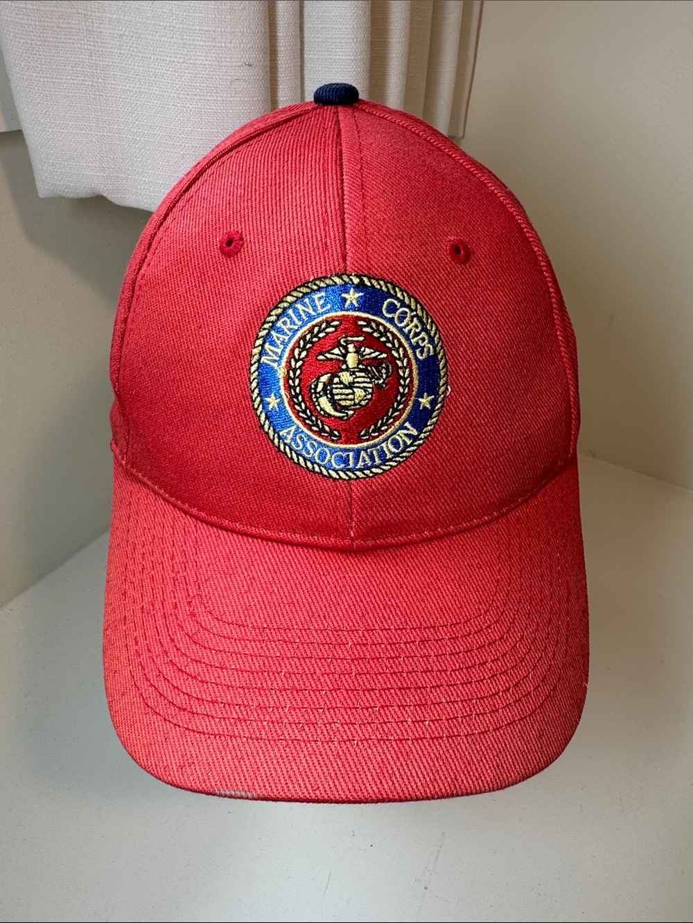 Marine Corps hat in Red and Navy.